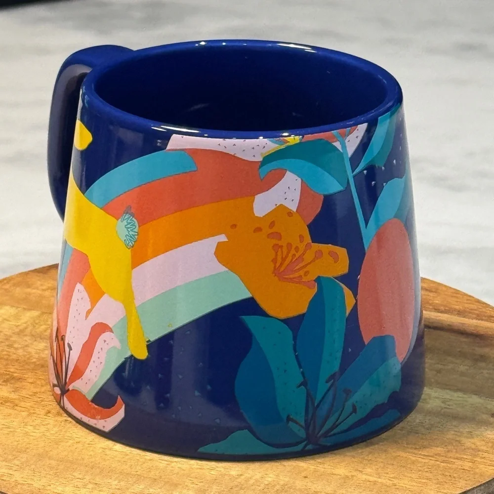 Starbucks 2021 Spring Easter Blue Bunny Ceramic Coffee Mug 14oz